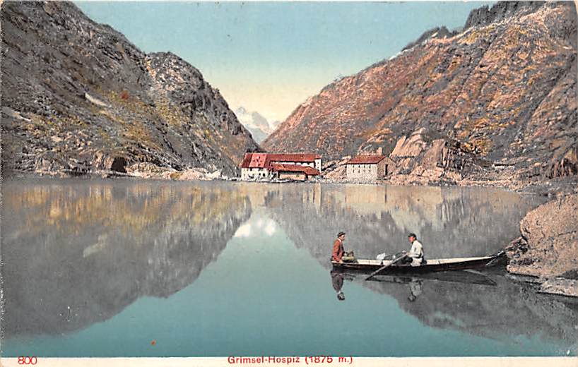 Grimsel, Hospiz und See, Ruderboot