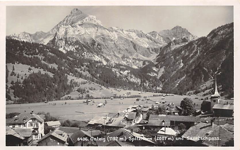 Gsteig, Spitzhorn und Sanetschpass