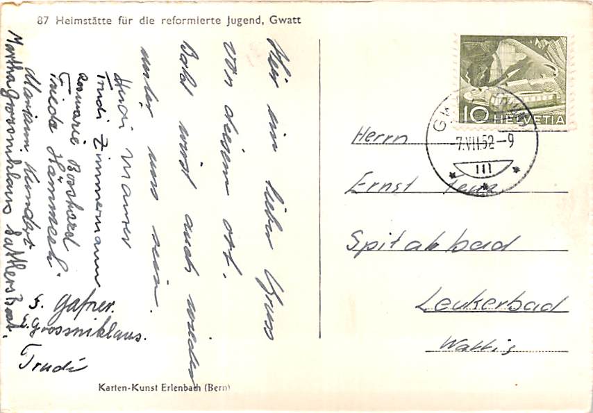 Gwatt, Heimstätte für die reformierte Jugend