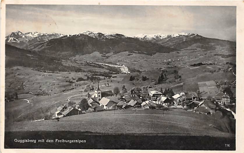 Guggisberg, mit den Freiburgeralpen