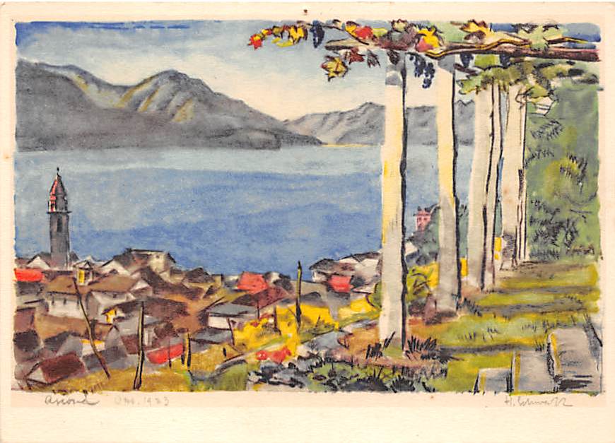 Ascona, Originalzeichnung Hans Schwarz
