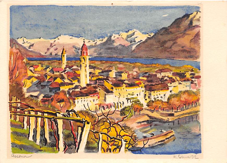 Ascona, Originalzeichnung Hans Schwarz