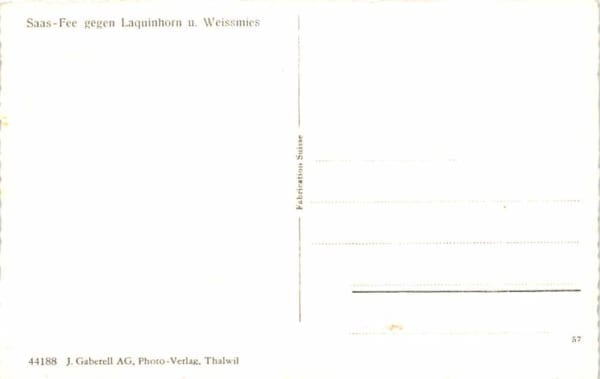 Saas-Fee, gegen Laquinhorn und Weissmies