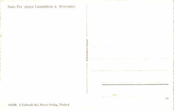 Saas-Fee, gegen Laquinhorn und Weissmies