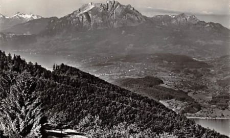 Zugerberg, Blick gegen Pilatus