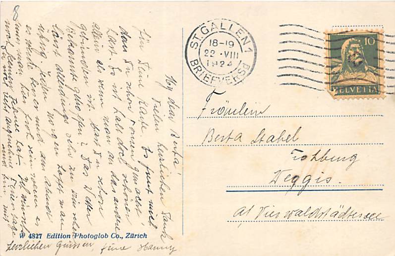 St.Gallen, Scheffelstein mit Säntis