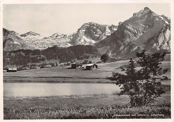 Wildhaus, Schwendisee mit Schafberg