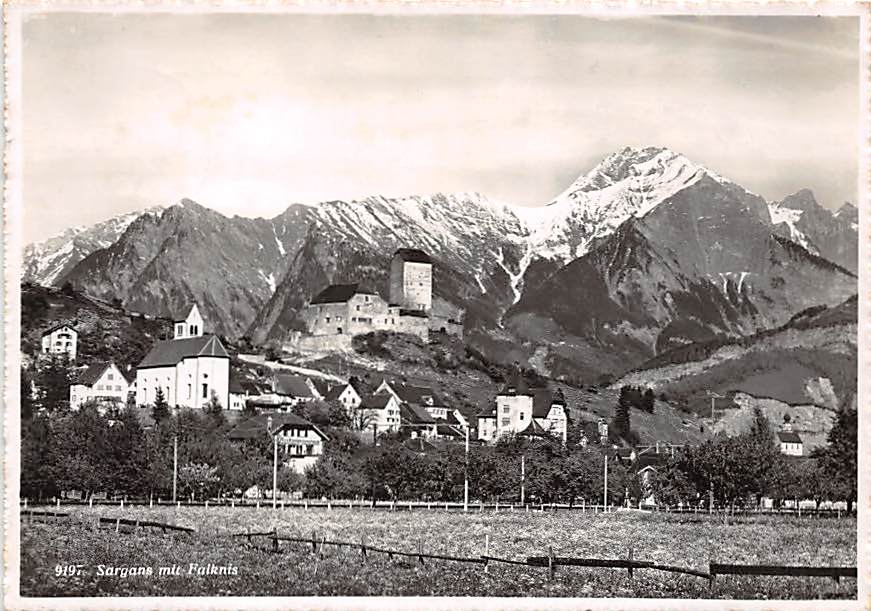 Sargans, mit Falknis