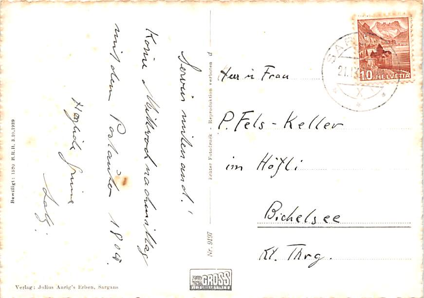 Sargans, mit Falknis