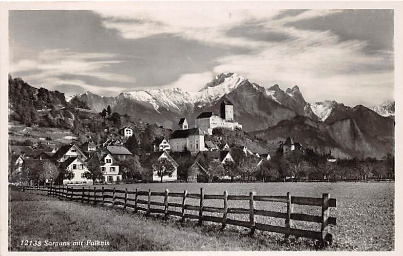 Sargans, mit Falknis