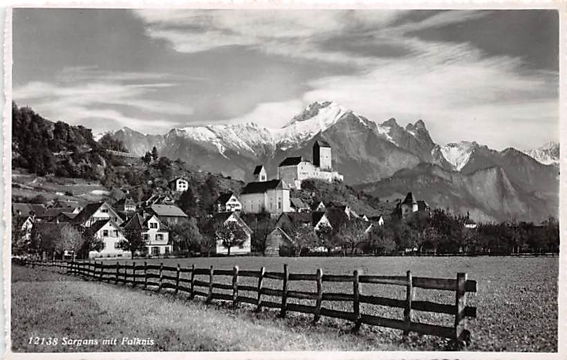 Sargans, mit Falknis