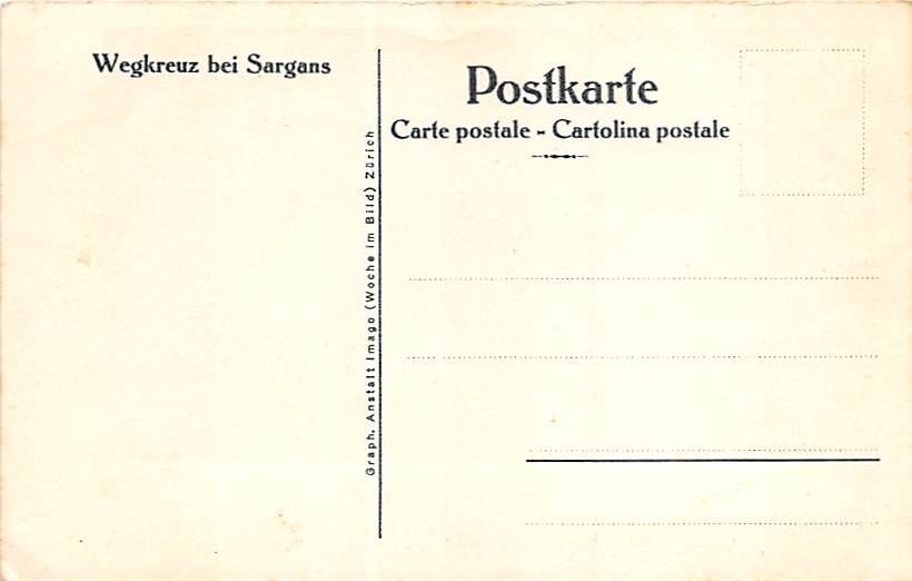 Sargans, Wegkreuz bei Sargans