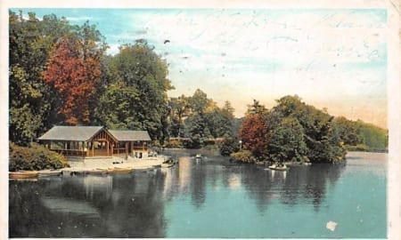MD -Baltimore, Druid Hill Park, Lake and Boat House