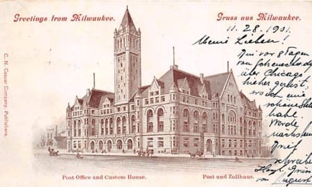 WI - Milwaukee, Post Office and Custom House