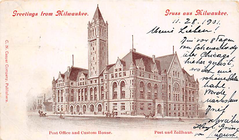 WI - Milwaukee, Post Office and Custom House