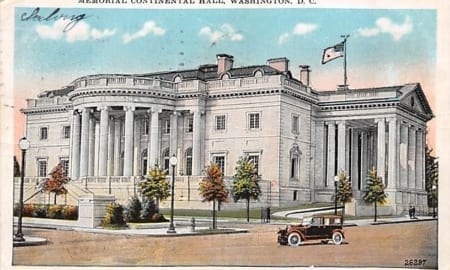 Washington DC, Memorial Continental Hall