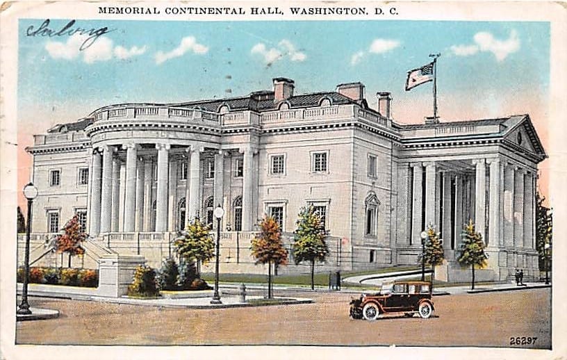Washington DC, Memorial Continental Hall