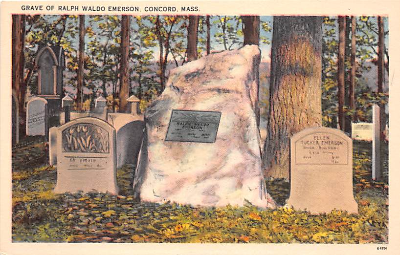 MA - Concord, Grave of Ralph Waldo Emerson