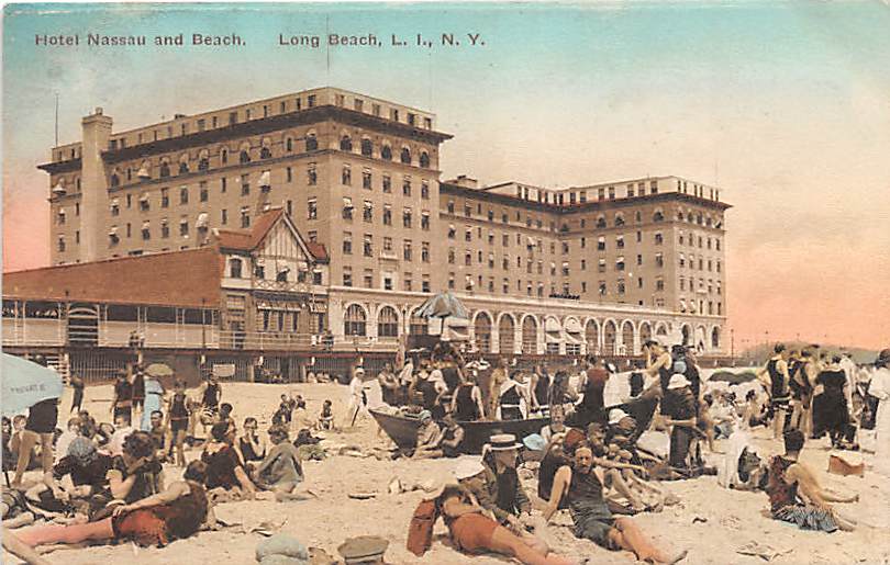 NY - Long Beach, Hotel Nassau and Beach