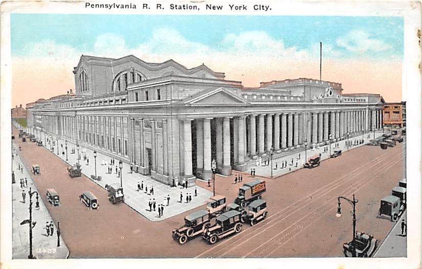NY - New York City, Pennsylvania R. R. Station