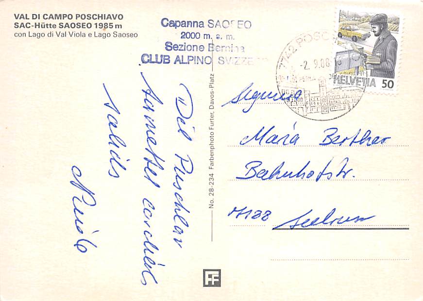 GR - Poschiavo, SAC Hütte Saoseo