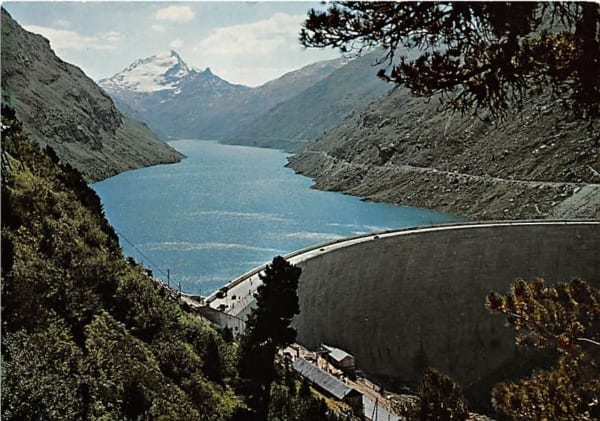 GR - Val di Lei, Stausee mit Pizzo Stella