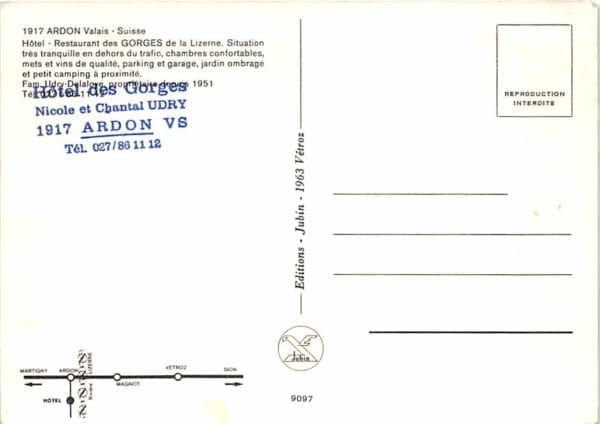 VS - Ardon, Restaurant des Gorges de la Lizerne