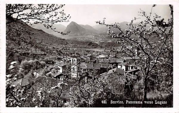 Sonvico, Panorama verso Lugano