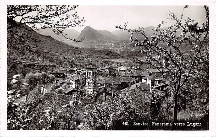 Sonvico, Panorama verso Lugano