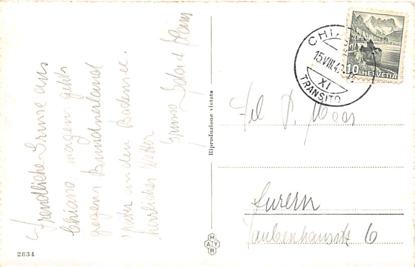 Chiasso, Mehrbildkarte