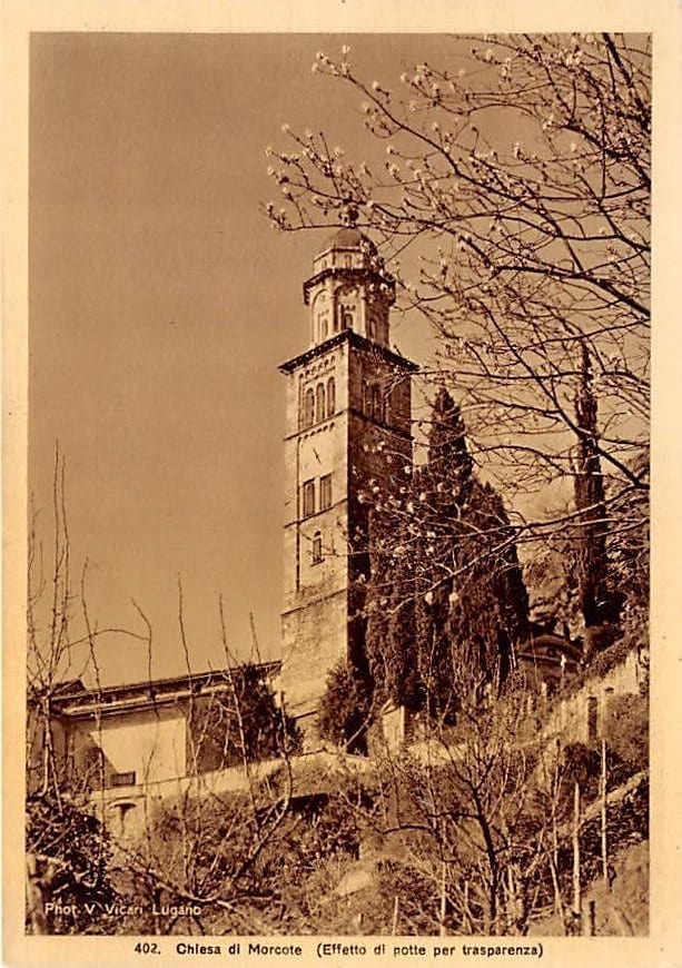Morcote, Cartonlina Postale Trasparente, Lichtkarte