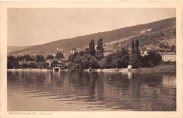 La Neuveville, Vu du Lac