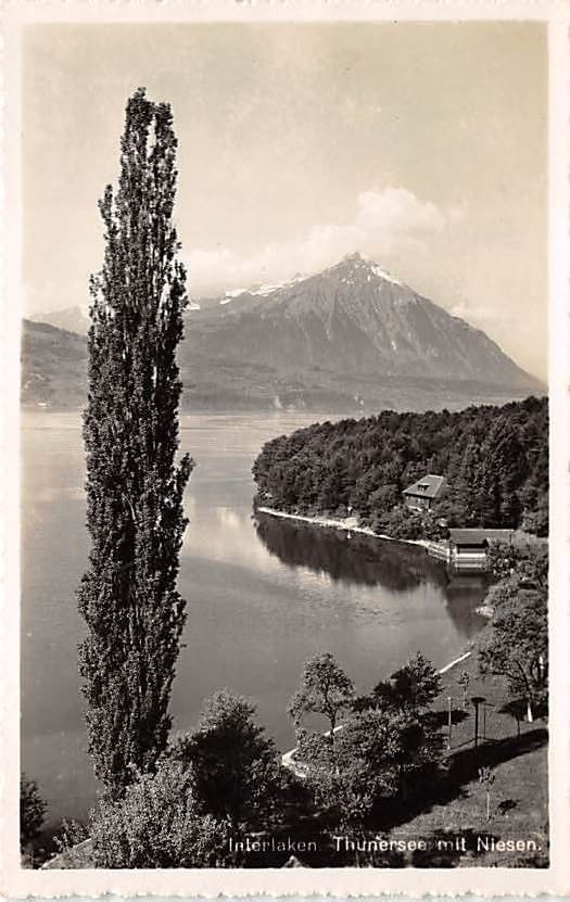 Interlaken, Strandbad Hotel Neuhaus mit Harder