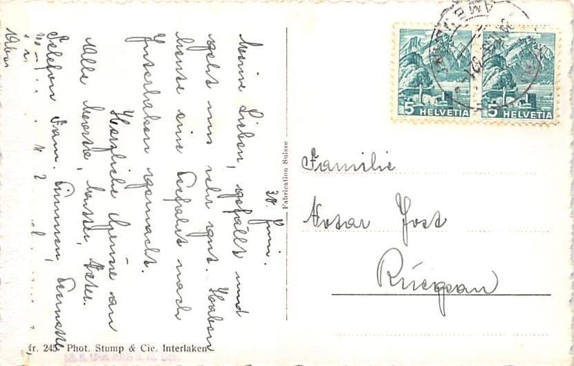 Interlaken, Strandbad Hotel Neuhaus mit Harder