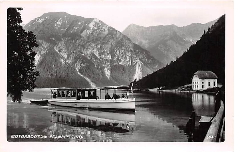 Plansee, Bezirk Reute,Tirol, Motorboot