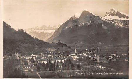 Bad Ragaz, mit Churfirsten, Gonzen und Alvier
