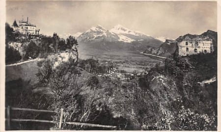 Bad Ragaz, Ruine Wartenstein mit Hotel