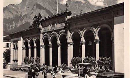 Bad Ragaz, Dorfbad mit Falknis, Elektrobahn