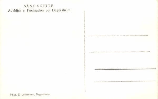 Degersheim, Ausblick v.Fuchsacker, Säntiskette