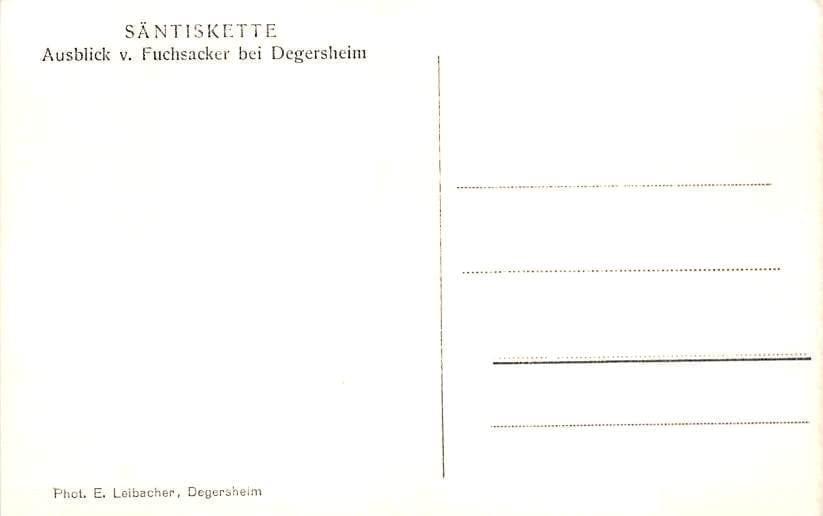 Degersheim, Ausblick v.Fuchsacker, Säntiskette