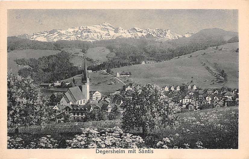Degersheim, mit Säntis