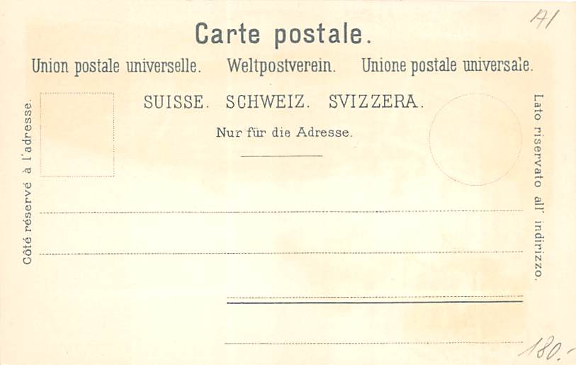 Oberegg, Gruss aus Oberegg, Bierbrauerei, Litho