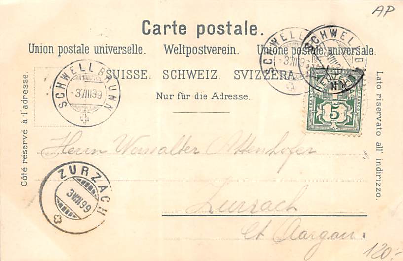 Schwellbrunn, Gruss aus Schwellbrunn, Litho