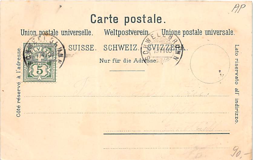 Schwellbrunn, Gruss aus Schwellbrunn, Litho