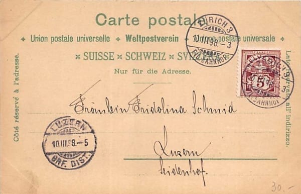 Historische Postkarten, Gessler's Tod