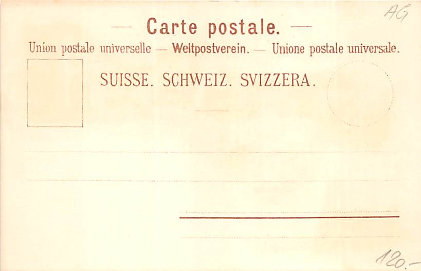 Wohlen, Gruss aus Wohlen, Litho