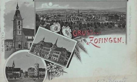 Zofingen, Gruss aus Zofingen, Litho