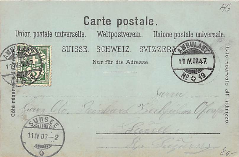 Zofingen, Gruss aus Zofingen, Litho