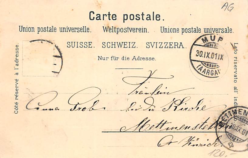 Muri, Gruss aus Muri, billig Magazin, Litho