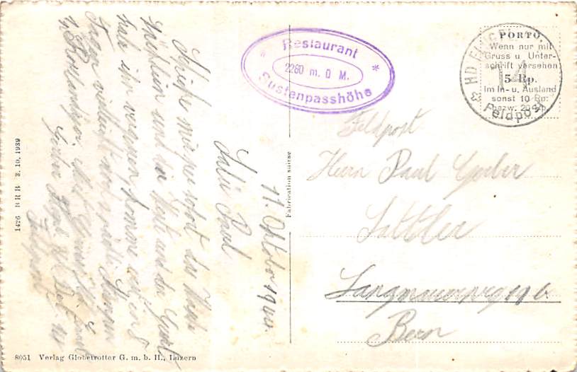 Sustenpass, Fleckistock